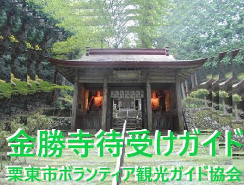 栗東市ボランティア観光ガイドによる「金勝寺待ち受けガイド」の...